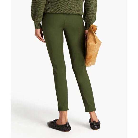 By Malene Birger Adelio Cady Slim-Leg Pants Olive Green 38 US 8 Fall Office - Picture 4 of 13